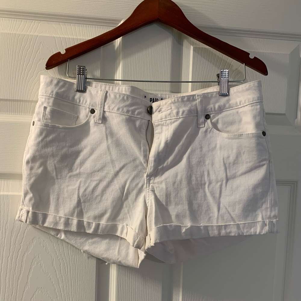Great white denim shorts